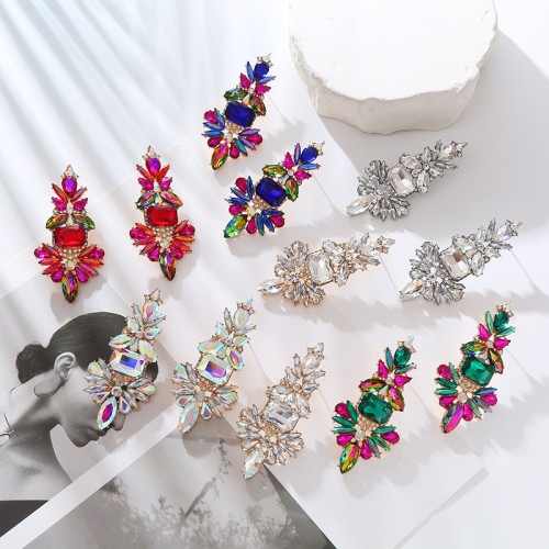 Fashion Jewelry Rhinestone Earrings For Women YWHME-801