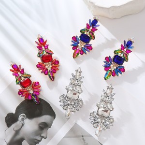 Fashion Jewelry Rhinestone Earrings For Women YWHME-801 