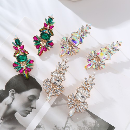 Fashion Jewelry Rhinestone Earrings For Women YWHME-801