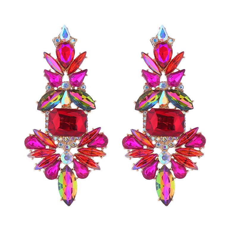 Fashion Jewelry Rhinestone Earrings For Women YWHME-801 