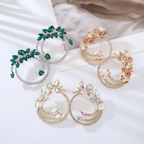 Fashion Jewelry Rhinestone Earrings For Women YWHME-802