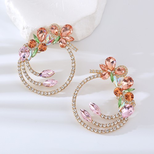 Fashion Jewelry Rhinestone Earrings For Women YWHME-802