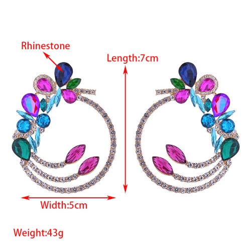 Fashion Jewelry Rhinestone Earrings For Women YWHME-802