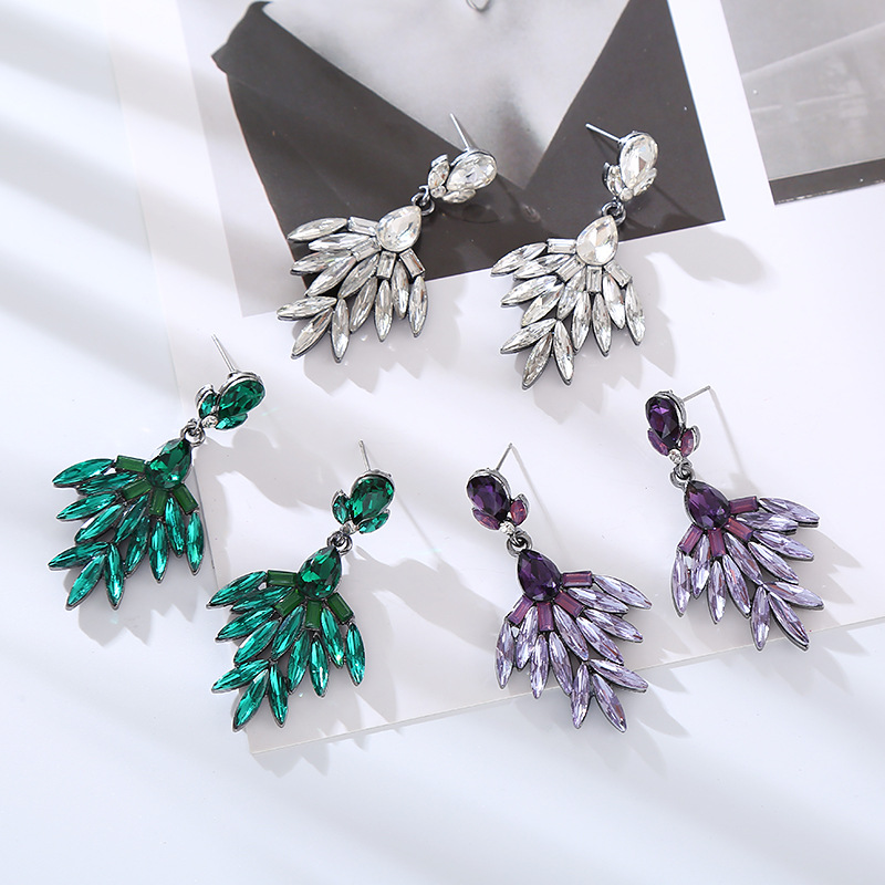 Fashion Jewelry Rhinestone Earrings For Women YWHME-804 