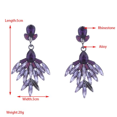 Fashion Jewelry Rhinestone Earrings For Women YWHME-804