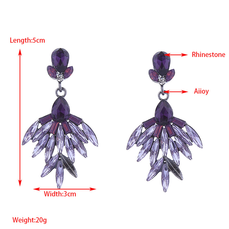 Fashion Jewelry Rhinestone Earrings For Women YWHME-804 