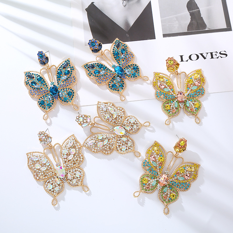 Fashion Jewelry Rhinestone Earrings For Women YWHME-805