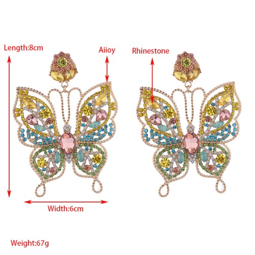 Fashion Jewelry Rhinestone Earrings For Women YWHME-805