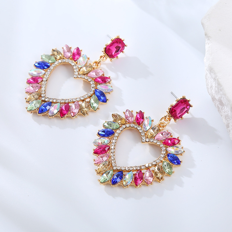 Fashion Jewelry Rhinestone Earrings For Women YWHME-806 