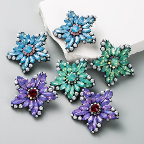 Fashion Jewelry Rhinestone Earrings For Women YWHME-807