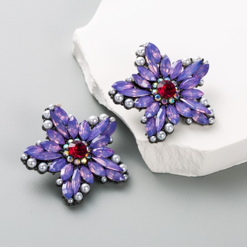 Fashion Jewelry Rhinestone Earrings For Women YWHME-807