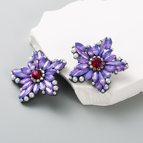 Fashion Jewelry Rhinestone Earrings For Women YWHME-807