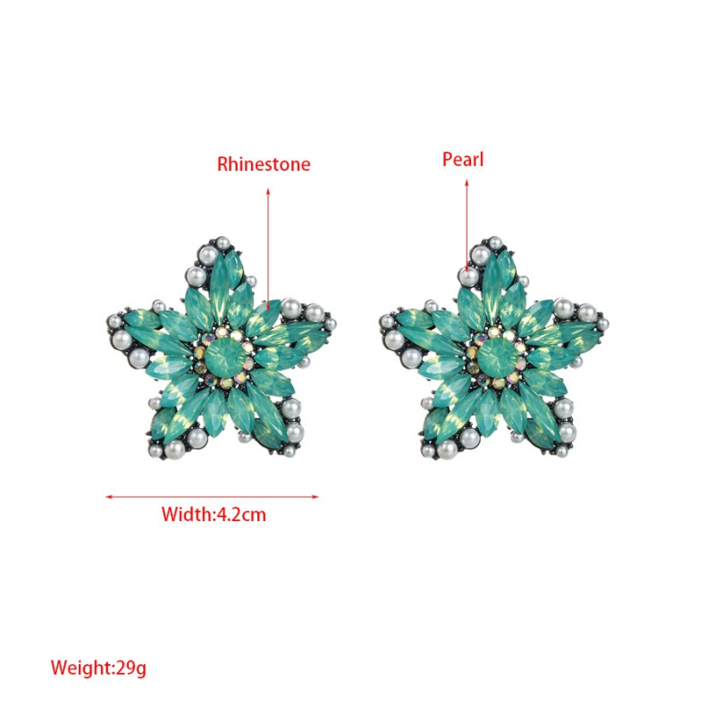 Fashion Jewelry Rhinestone Earrings For Women YWHME-807 