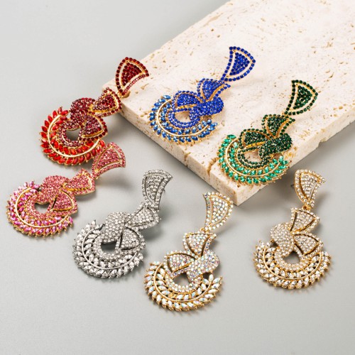 Fashion Jewelry Rhinestone Earrings For Women YWHME-808