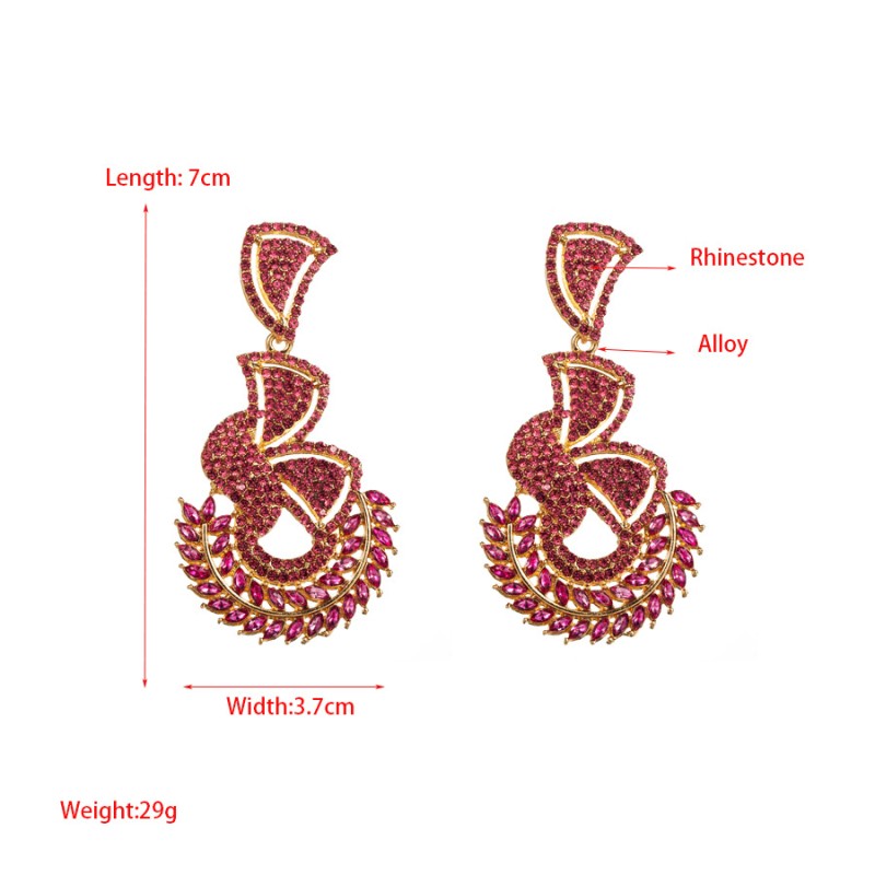 Fashion Jewelry Rhinestone Earrings For Women YWHME-808 