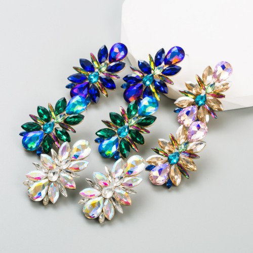 Fashion Jewelry Rhinestone Earrings For Women YWHME-810