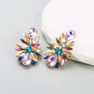 Fashion Jewelry Rhinestone Earrings For Women YWHME-810 