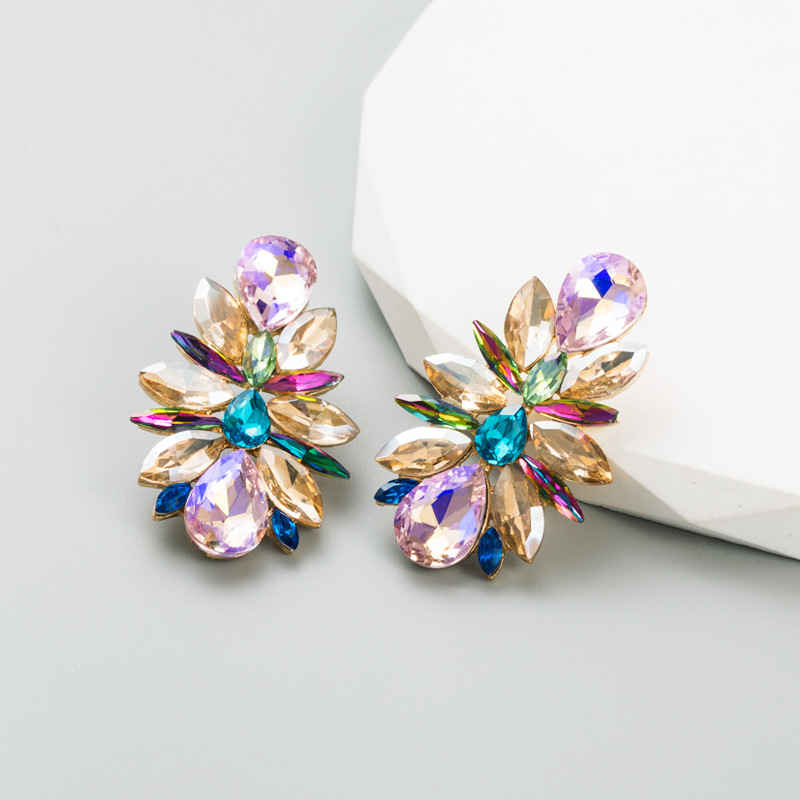 Fashion Jewelry Rhinestone Earrings For Women YWHME-810 