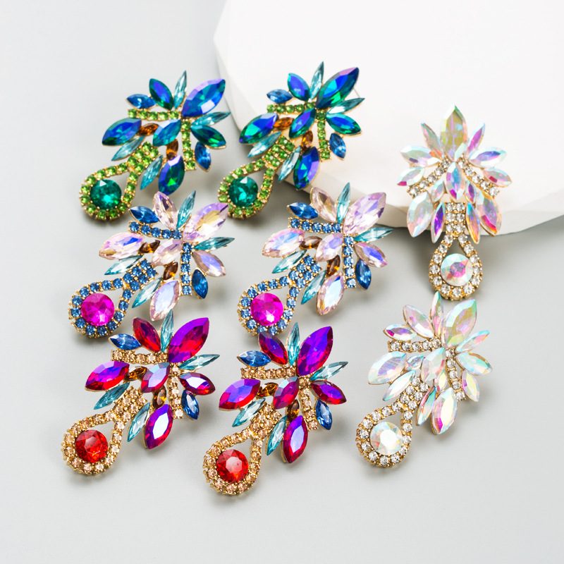 Fashion Jewelry Rhinestone Earrings For Women YWHME-811 