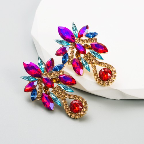 Fashion Jewelry Rhinestone Earrings For Women YWHME-811