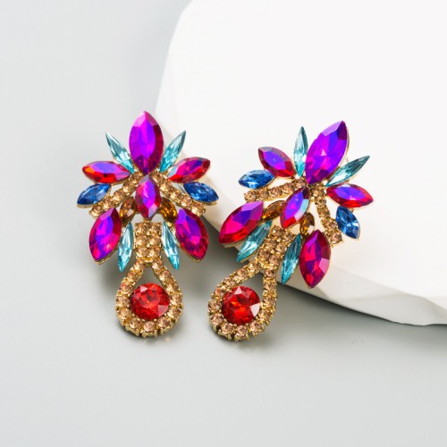 Fashion Jewelry Rhinestone Earrings For Women YWHME-811