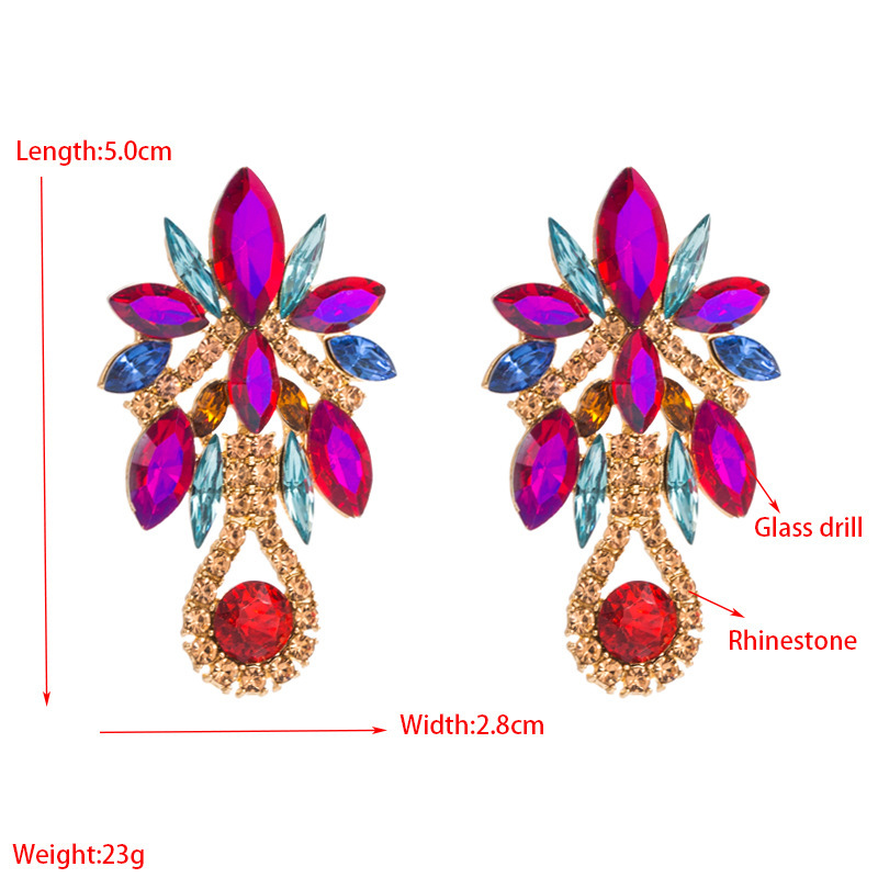 Fashion Jewelry Rhinestone Earrings For Women YWHME-811 