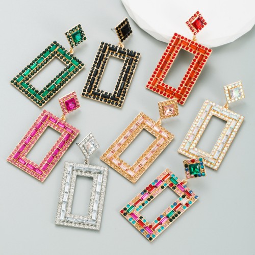 Fashion Jewelry Rhinestone Earrings For Women YWHME-812