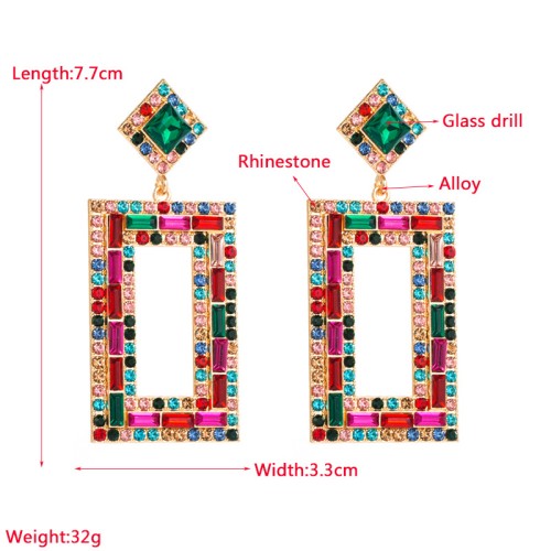 Fashion Jewelry Rhinestone Earrings For Women YWHME-812