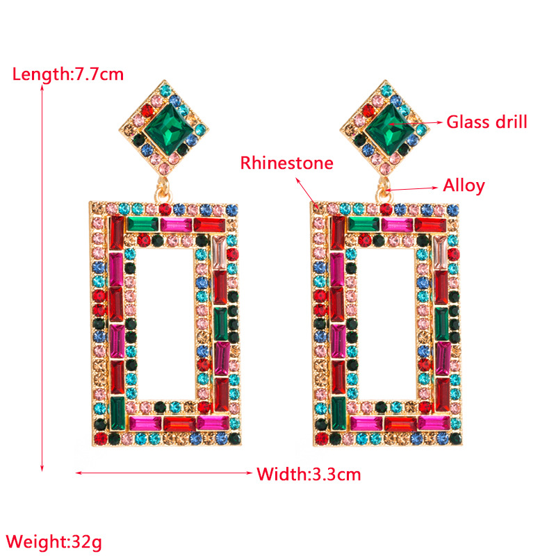 Fashion Jewelry Rhinestone Earrings For Women YWHME-812 