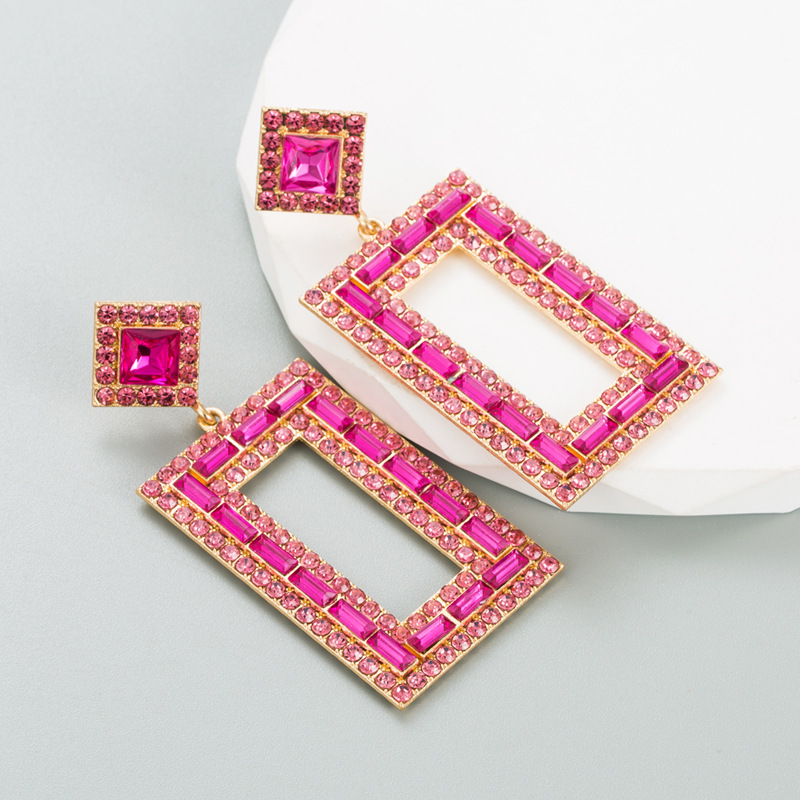 Fashion Jewelry Rhinestone Earrings For Women YWHME-812 