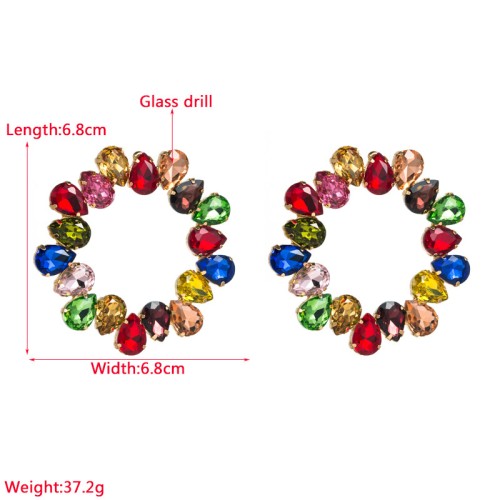 Fashion Jewelry Rhinestone Earrings For Women YWHME-813