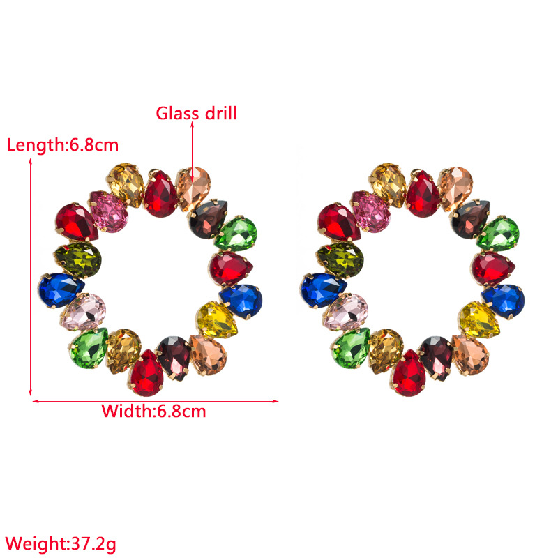 Fashion Jewelry Rhinestone Earrings For Women YWHME-813 