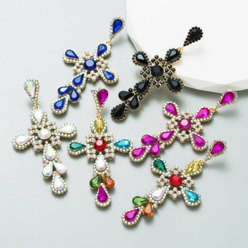 Fashion Jewelry Rhinestone Earrings For Women YWHME-814