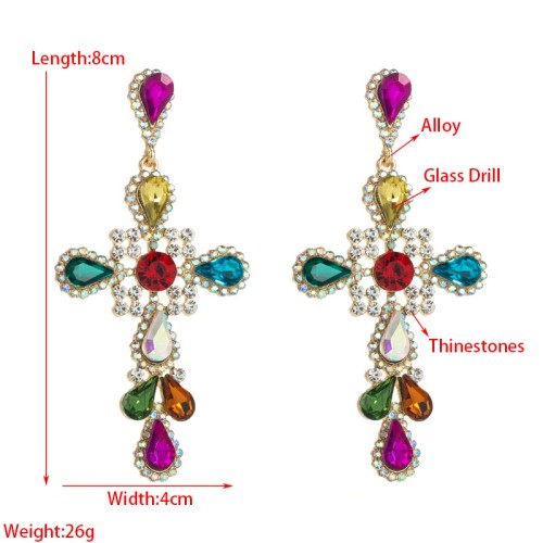 Fashion Jewelry Rhinestone Earrings For Women YWHME-814