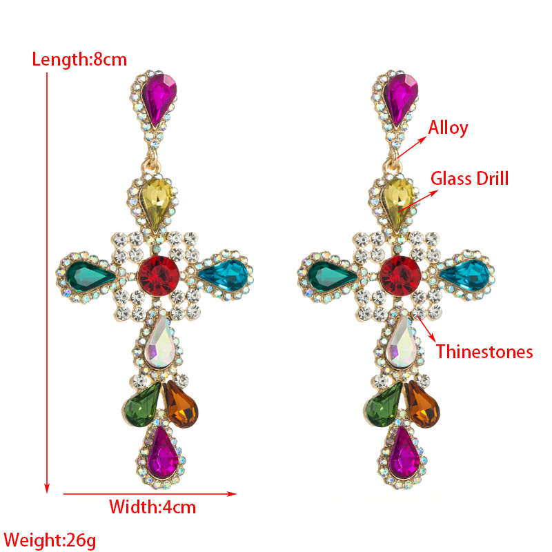 Fashion Jewelry Rhinestone Earrings For Women YWHME-814 