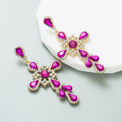 Fashion Jewelry Rhinestone Earrings For Women YWHME-814