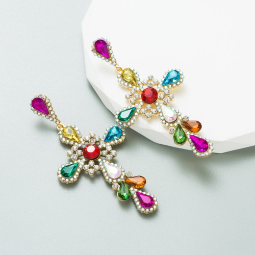 Fashion Jewelry Rhinestone Earrings For Women YWHME-814