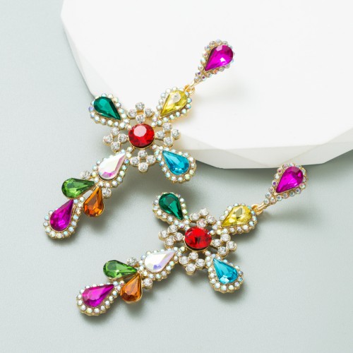 Fashion Jewelry Rhinestone Earrings For Women YWHME-814