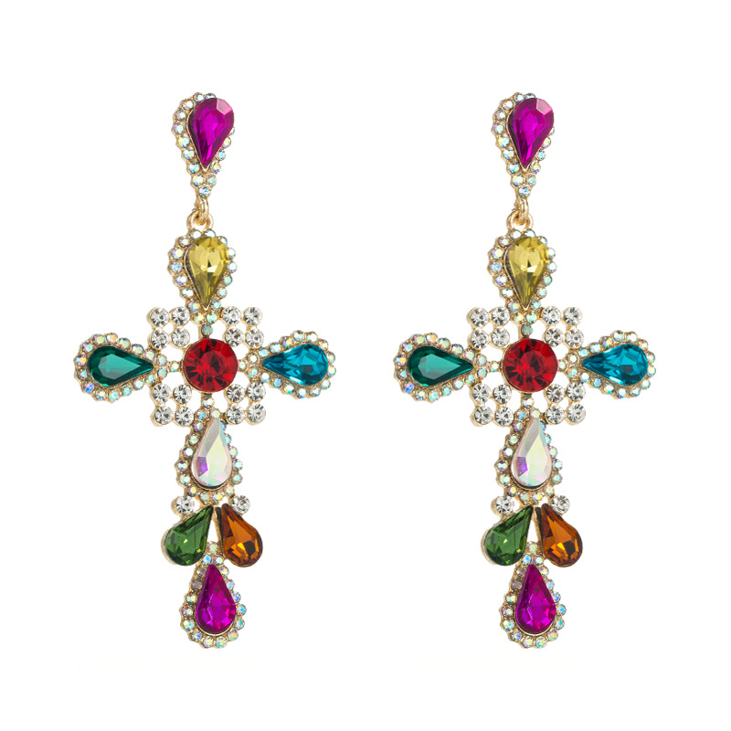 Fashion Jewelry Rhinestone Earrings For Women YWHME-814 