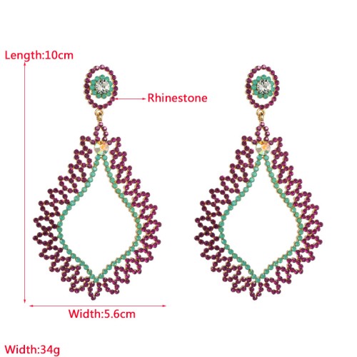 Fashion Jewelry Rhinestone Earrings For Women YWHME-815