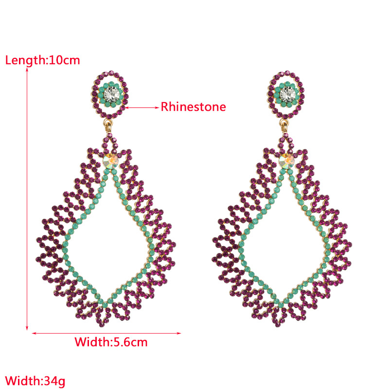 Fashion Jewelry Rhinestone Earrings For Women YWHME-815 