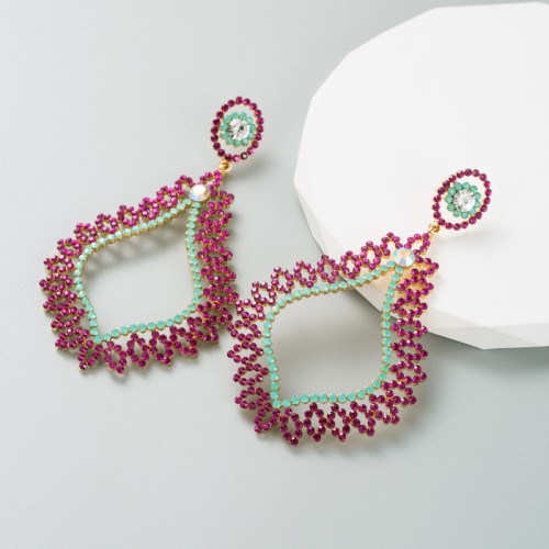 Fashion Jewelry Rhinestone Earrings For Women YWHME-815