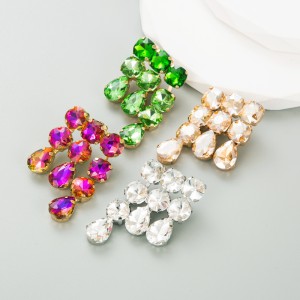 Fashion Jewelry Rhinestone Earrings For Women YWHME-816 