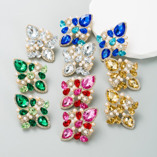 Fashion Jewelry Rhinestone Earrings For Women YWHME-817