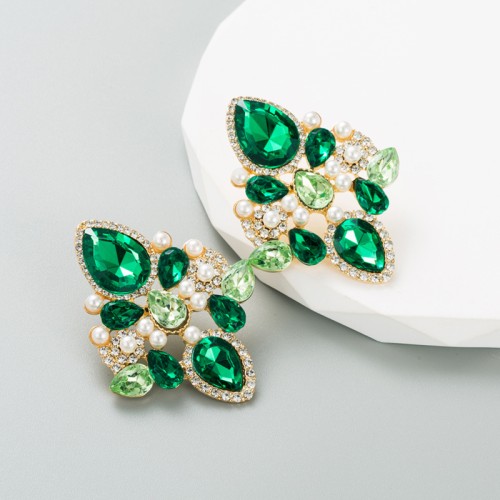 Fashion Jewelry Rhinestone Earrings For Women YWHME-817