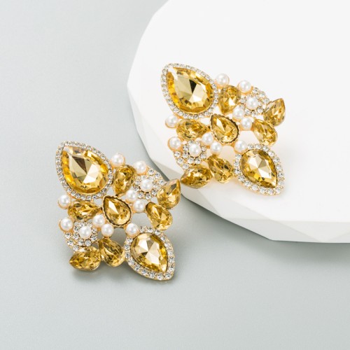 Fashion Jewelry Rhinestone Earrings For Women YWHME-817