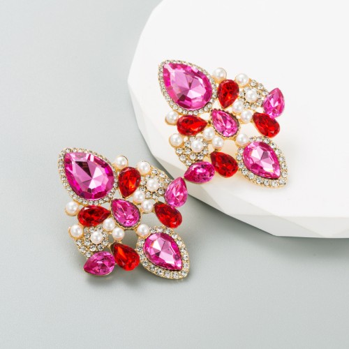 Fashion Jewelry Rhinestone Earrings For Women YWHME-817