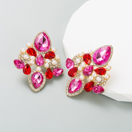 Fashion Jewelry Rhinestone Earrings For Women YWHME-817