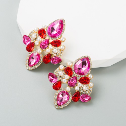 Fashion Jewelry Rhinestone Earrings For Women YWHME-817