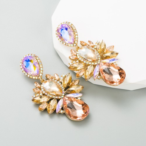 Fashion Jewelry Rhinestone Earrings For Women YWHME-818